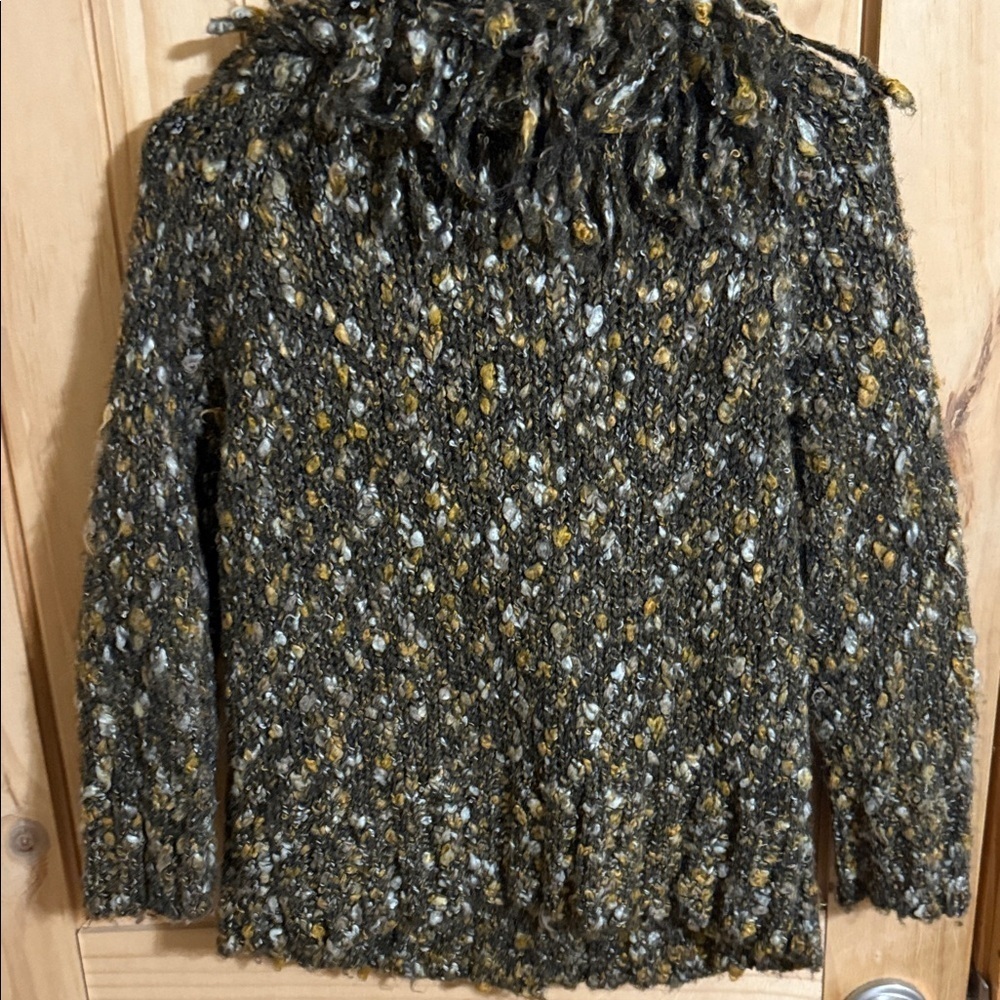 Ruby Rd. Multicolor Textured Knit 15% Wool Jacket - Picture 5 of 8